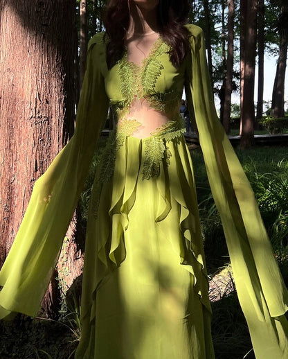 Green Folklore Dress