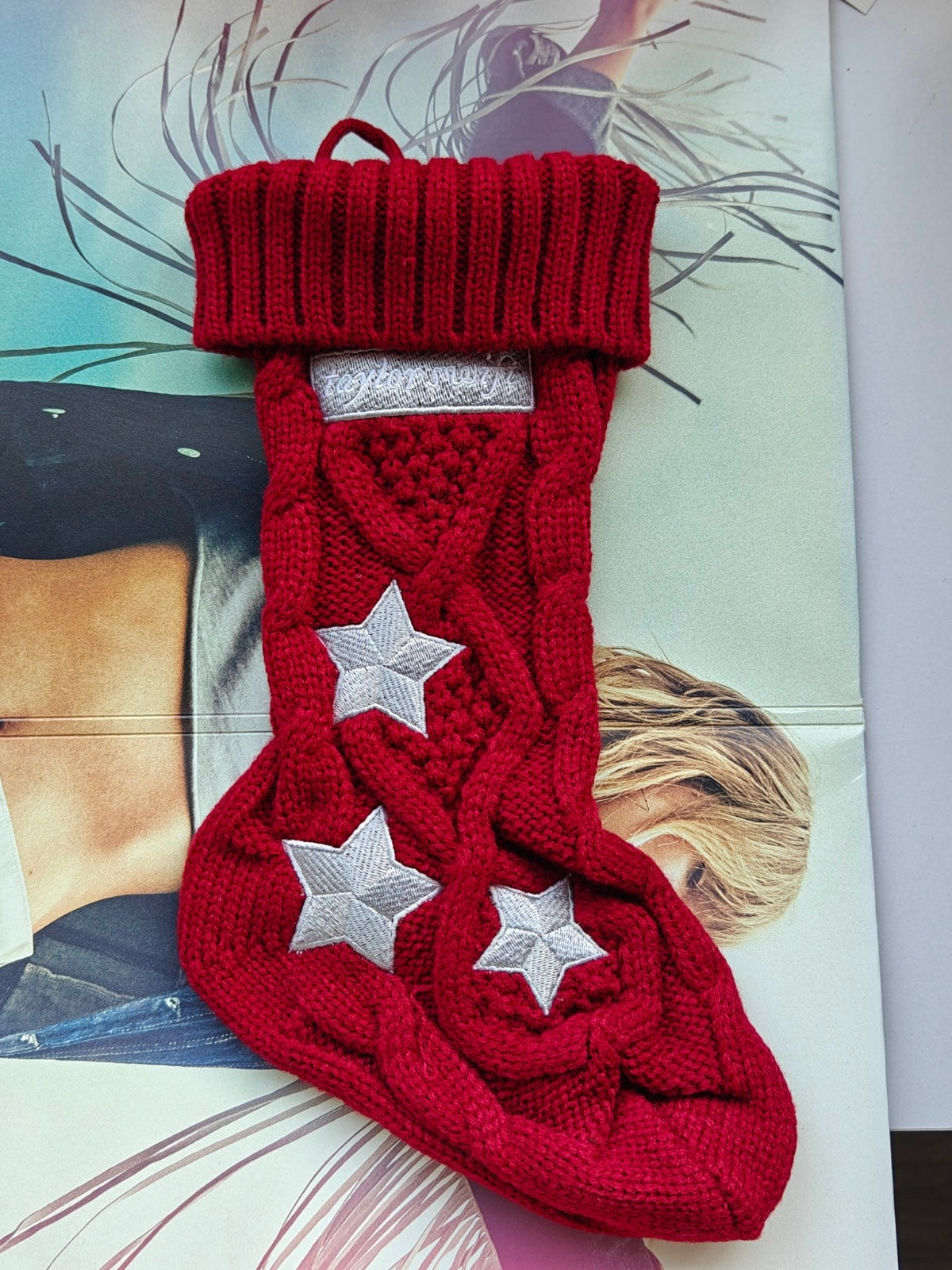 Folklore Album Cardigan Christmas Stocking