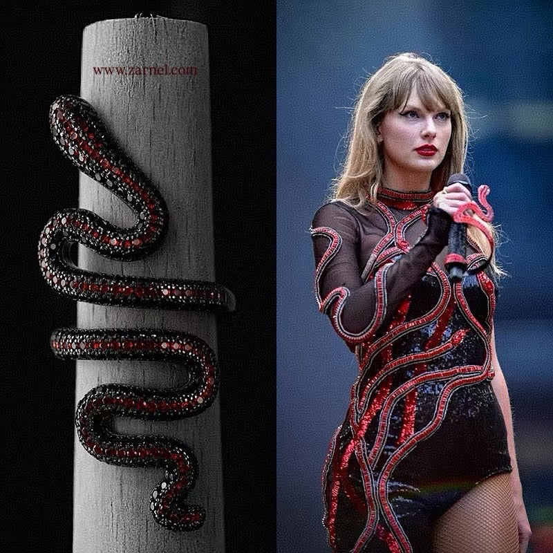 Taylor Swift Reputation Bodysuit Snake Ring (S925 Sterling Silver)