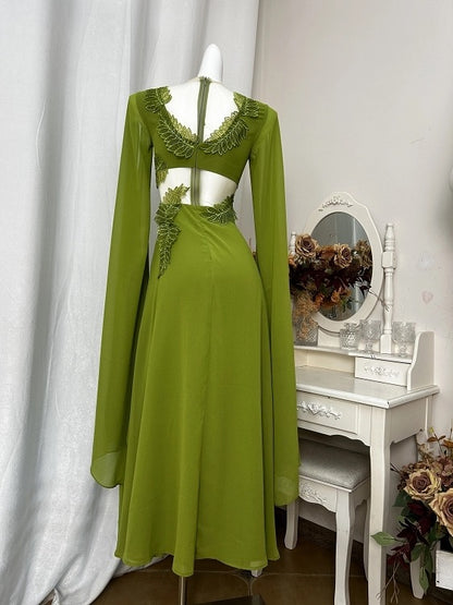 Green Folklore Dress