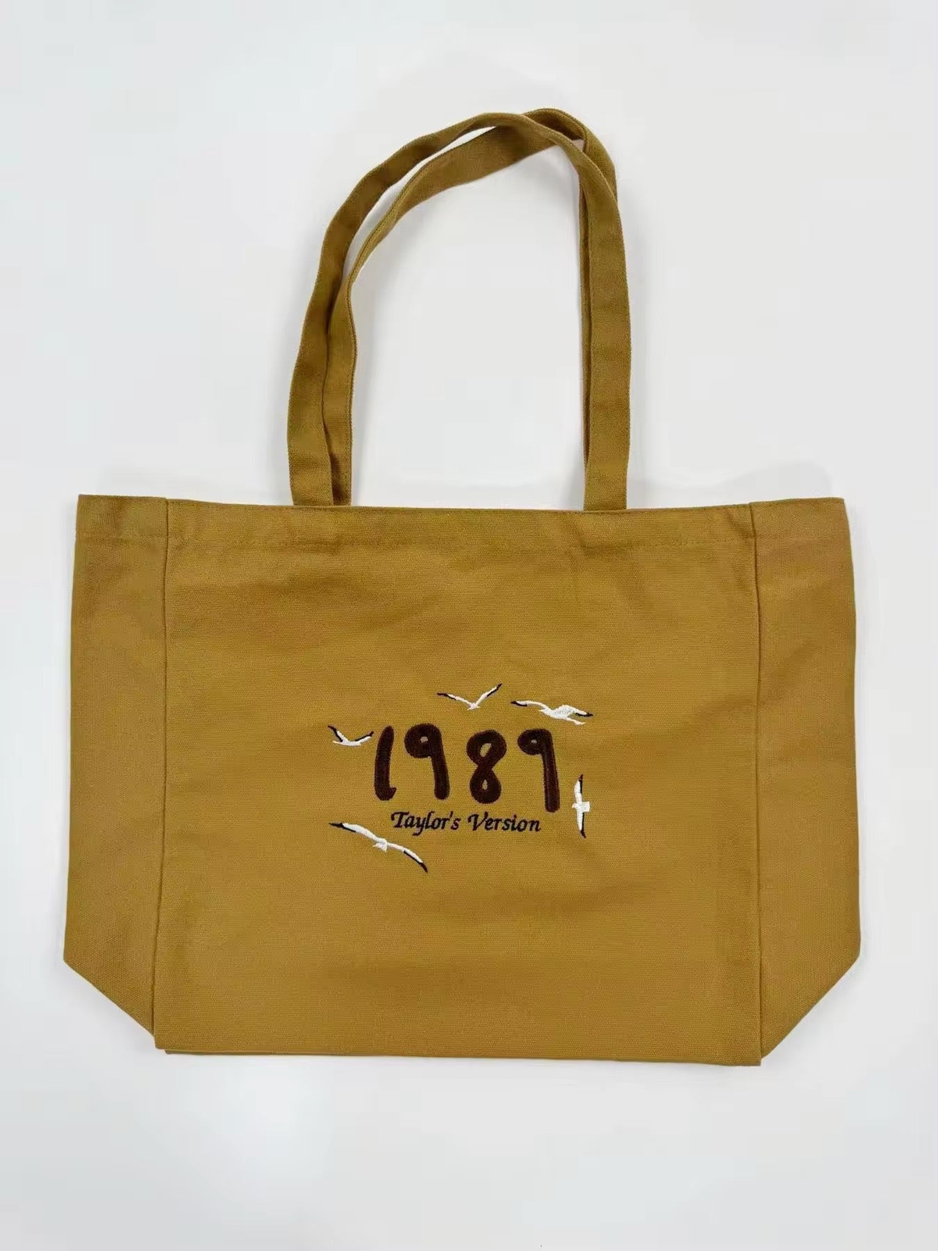 Brown 1989 Taylor’s Version Embroidered Tote Bag