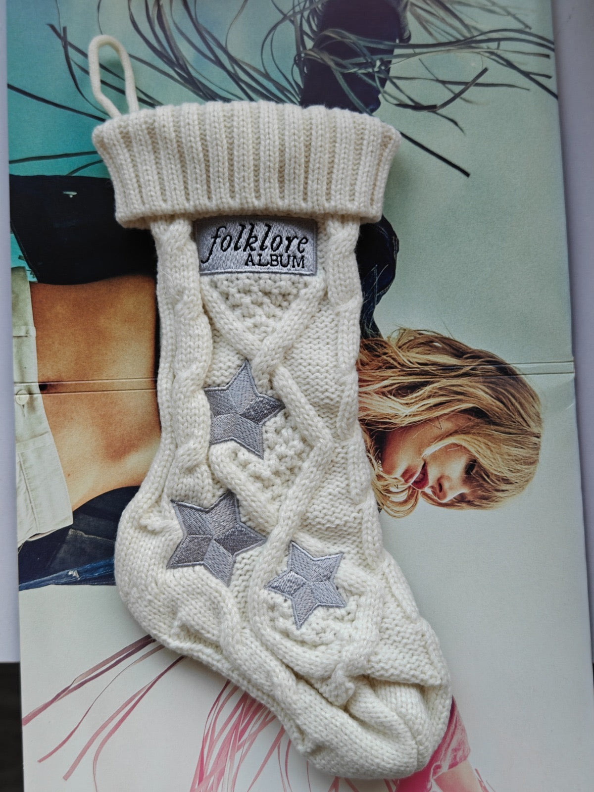 Folklore Album Cardigan Christmas Stocking