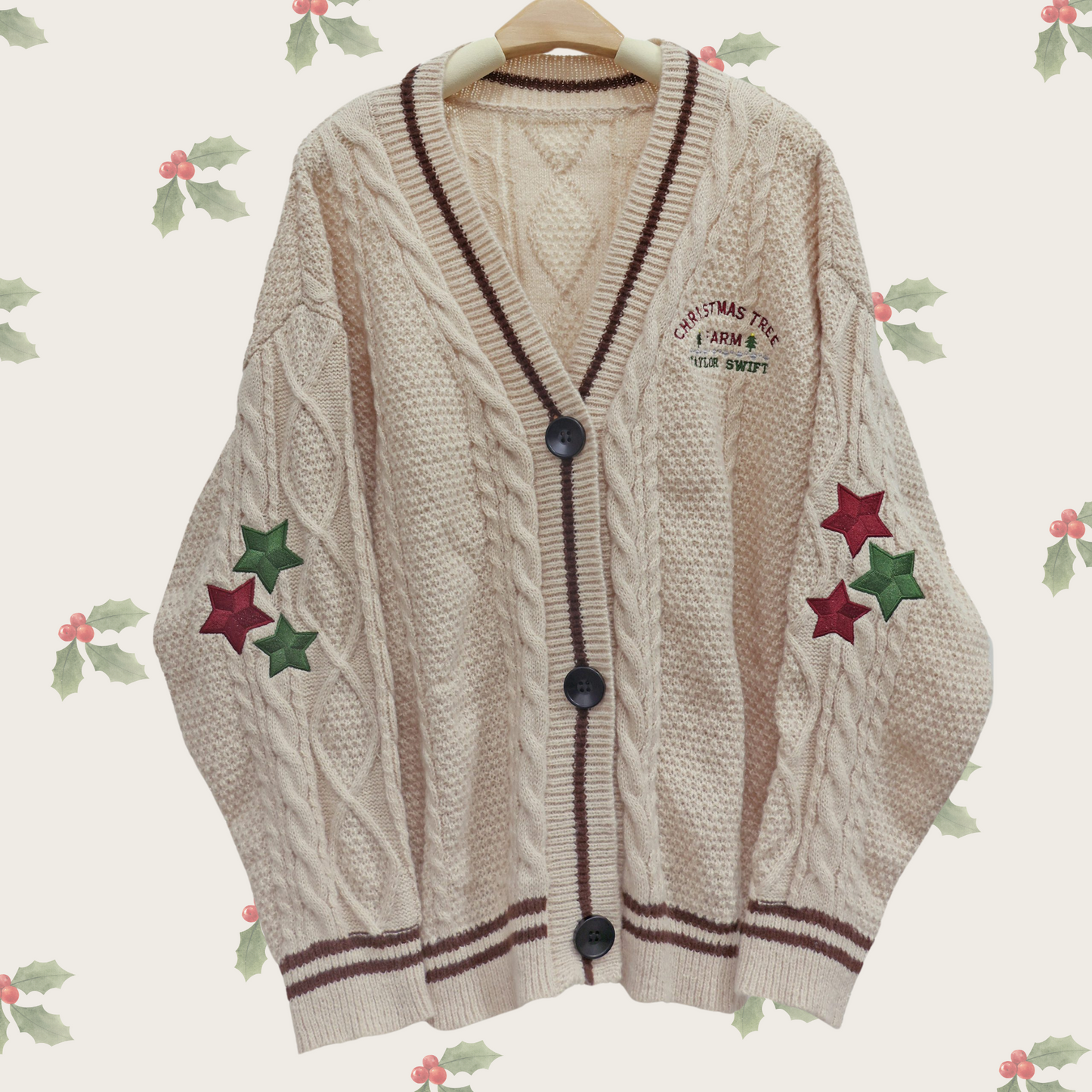 Christmas Tree Farm Inspired Cardigan