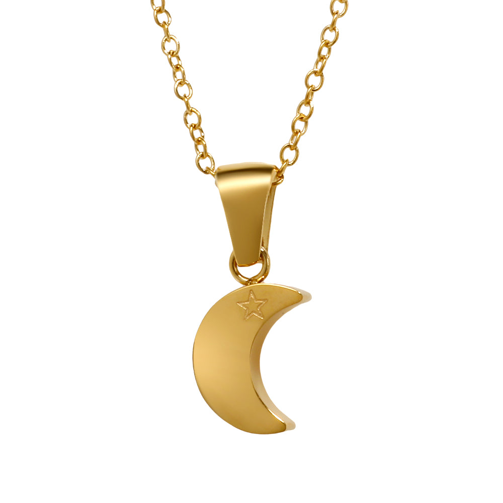 Moon and Saturn Necklace