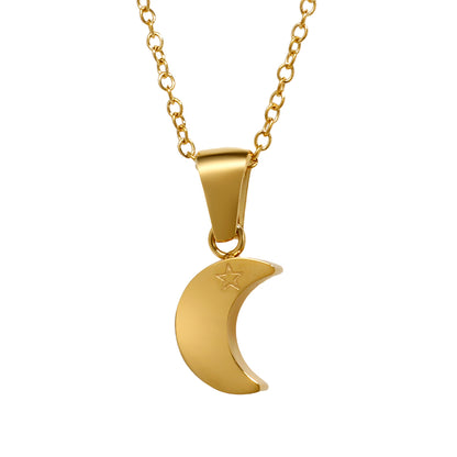 Moon and Saturn Necklace