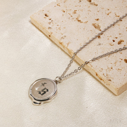 taylor swift reputation wax seal necklace initials