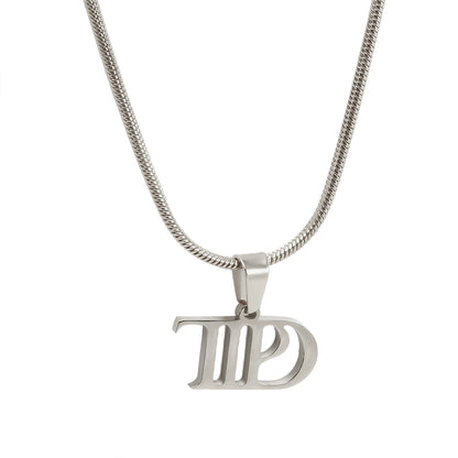 silver taylor swift ttpd necklace