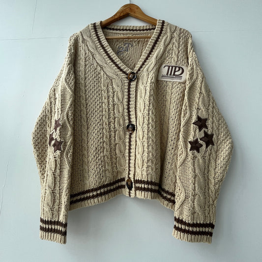 TTPD Taylor Swift Patch Cardigan