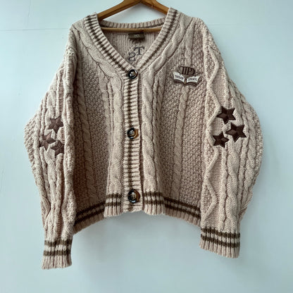 TTPD Taylor Swift Book Patch Cardigan